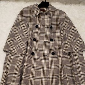Gucci Check Wool Madras Cape